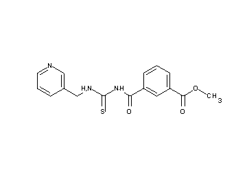 methyl 3-[({[(3-pyridinylmethyl)amino]carbonothioyl}amino)carbonyl]benzoate