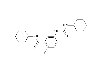 2-chloro-N-cyclohexyl-5-{[(cyclohexylamino)carbonyl]amino}benzamide