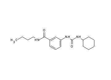 N-butyl-3-{[(cyclohexylamino)carbonyl]amino}benzamide - Click Image to Close