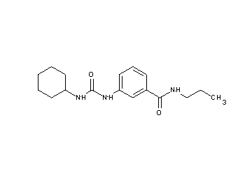 3-{[(cyclohexylamino)carbonyl]amino}-N-propylbenzamide