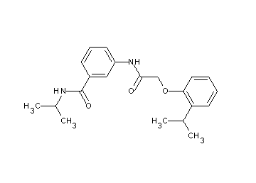 N-isopropyl-3-{[(2-isopropylphenoxy)acetyl]amino}benzamide