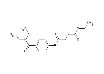 ethyl 4-({4-[(diethylamino)carbonyl]phenyl}amino)-4-oxobutanoate