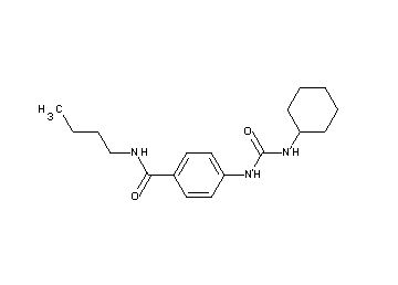 N-butyl-4-{[(cyclohexylamino)carbonyl]amino}benzamide