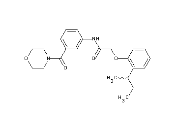 2-(2-sec-butylphenoxy)-N-[3-(4-morpholinylcarbonyl)phenyl]acetamide