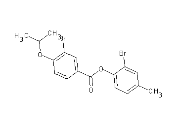 2-bromo-4-methylphenyl 3-bromo-4-isopropoxybenzoate