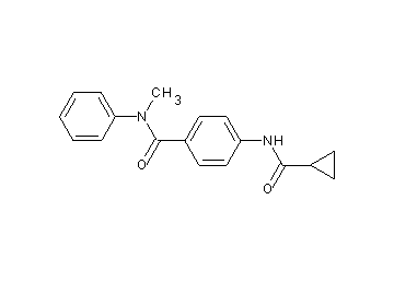 4-[(cyclopropylcarbonyl)amino]-N-methyl-N-phenylbenzamide