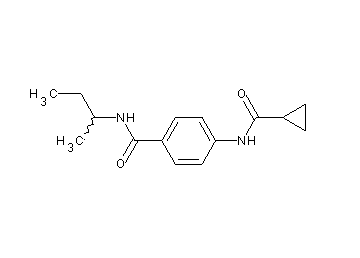 N-(sec-butyl)-4-[(cyclopropylcarbonyl)amino]benzamide