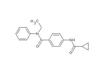 4-[(cyclopropylcarbonyl)amino]-N-ethyl-N-phenylbenzamide
