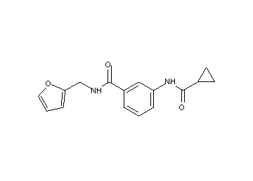 3-[(cyclopropylcarbonyl)amino]-N-(2-furylmethyl)benzamide