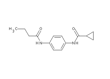 N-[4-(butyrylamino)phenyl]cyclopropanecarboxamide
