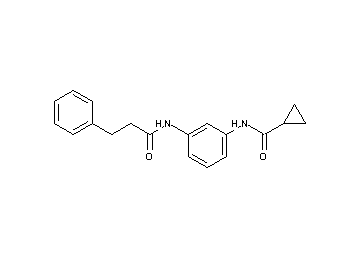 N-{3-[(3-phenylpropanoyl)amino]phenyl}cyclopropanecarboxamide