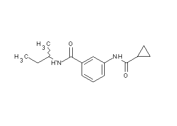 N-(sec-butyl)-3-[(cyclopropylcarbonyl)amino]benzamide