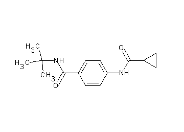 N-(tert-butyl)-4-[(cyclopropylcarbonyl)amino]benzamide