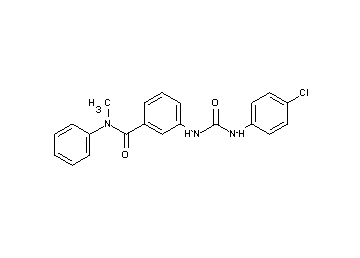 3-({[(4-chlorophenyl)amino]carbonyl}amino)-N-methyl-N-phenylbenzamide