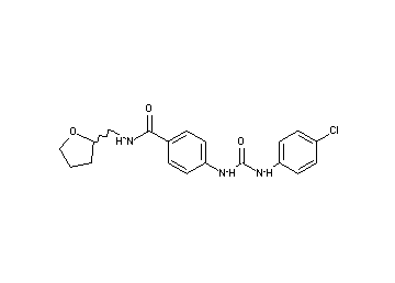 4-({[(4-chlorophenyl)amino]carbonyl}amino)-N-(tetrahydro-2-furanylmethyl)benzamide