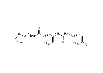 3-({[(4-chlorophenyl)amino]carbonyl}amino)-N-(tetrahydro-2-furanylmethyl)benzamide