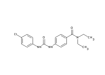 4-({[(4-chlorophenyl)amino]carbonyl}amino)-N,N-diethylbenzamide