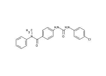 4-({[(4-chlorophenyl)amino]carbonyl}amino)-N-methyl-N-phenylbenzamide
