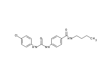 N-butyl-4-({[(4-chlorophenyl)amino]carbonyl}amino)benzamide