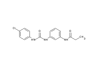 N-[3-({[(4-chlorophenyl)amino]carbonyl}amino)phenyl]propanamide