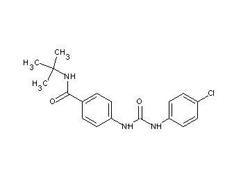 N-(tert-butyl)-4-({[(4-chlorophenyl)amino]carbonyl}amino)benzamide