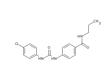 4-({[(4-chlorophenyl)amino]carbonyl}amino)-N-propylbenzamide