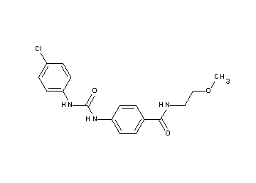 4-({[(4-chlorophenyl)amino]carbonyl}amino)-N-(2-methoxyethyl)benzamide