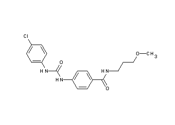4-({[(4-chlorophenyl)amino]carbonyl}amino)-N-(3-methoxypropyl)benzamide