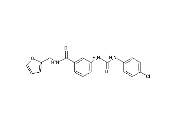 3-({[(4-chlorophenyl)amino]carbonyl}amino)-N-(2-furylmethyl)benzamide