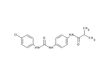 N-[4-({[(4-chlorophenyl)amino]carbonyl}amino)phenyl]-2-methylpropanamide
