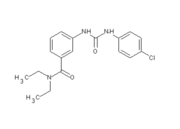 3-({[(4-chlorophenyl)amino]carbonyl}amino)-N,N-diethylbenzamide