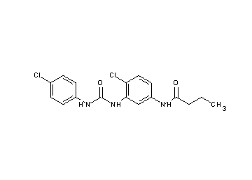N-[4-chloro-3-({[(4-chlorophenyl)amino]carbonyl}amino)phenyl]butanamide
