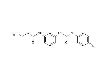 N-[3-({[(4-chlorophenyl)amino]carbonyl}amino)phenyl]butanamide