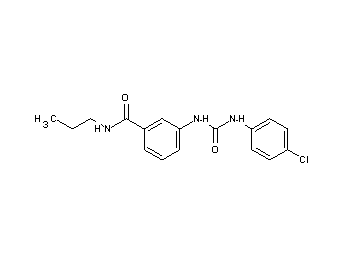 3-({[(4-chlorophenyl)amino]carbonyl}amino)-N-propylbenzamide