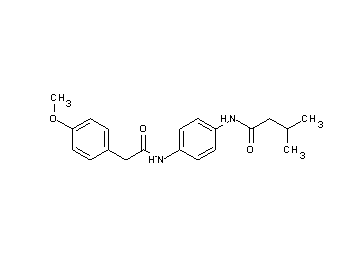 N-(4-{[(4-methoxyphenyl)acetyl]amino}phenyl)-3-methylbutanamide