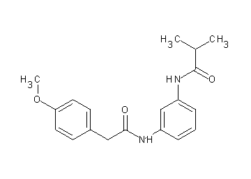N-(3-{[(4-methoxyphenyl)acetyl]amino}phenyl)-2-methylpropanamide