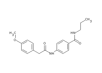 4-{[(4-methoxyphenyl)acetyl]amino}-N-propylbenzamide