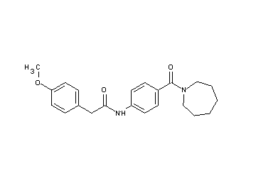 N-[4-(1-azepanylcarbonyl)phenyl]-2-(4-methoxyphenyl)acetamide