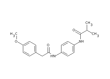 N-(4-{[(4-methoxyphenyl)acetyl]amino}phenyl)-2-methylpropanamide