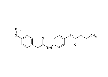 N-(4-{[2-(4-methoxyphenyl)acetyl]amino}phenyl)butanamide
