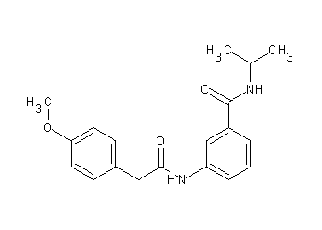 N-isopropyl-3-{[(4-methoxyphenyl)acetyl]amino}benzamide