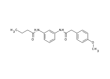 N-(3-{[2-(4-methoxyphenyl)acetyl]amino}phenyl)butanamide