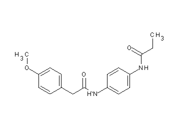 N-(4-{[2-(4-methoxyphenyl)acetyl]amino}phenyl)propanamide