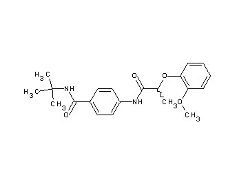 N-(tert-butyl)-4-{[2-(2-methoxyphenoxy)propanoyl]amino}benzamide