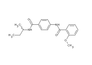 N-{4-[(sec-butylamino)carbonyl]phenyl}-2-methoxybenzamide