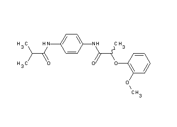 N-[4-(isobutyrylamino)phenyl]-2-(2-methoxyphenoxy)propanamide