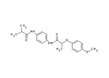 N-[4-(isobutyrylamino)phenyl]-2-(4-methoxyphenoxy)propanamide