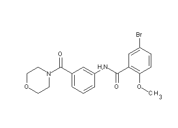 5-bromo-2-methoxy-N-[3-(4-morpholinylcarbonyl)phenyl]benzamide