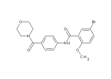 5-bromo-2-methoxy-N-[4-(4-morpholinylcarbonyl)phenyl]benzamide