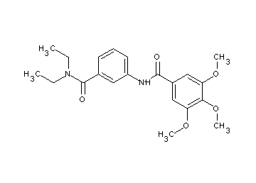 N-{3-[(diethylamino)carbonyl]phenyl}-3,4,5-trimethoxybenzamide